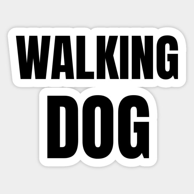 Walking Dog Sticker by Jitesh Kundra